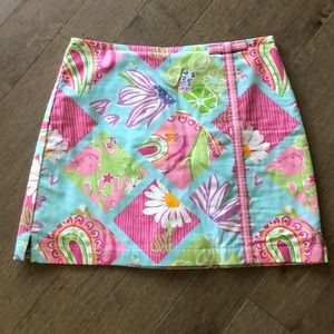LILLY PULITZER MULTI PATCHWORK SKORT